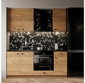 Kuchynská linka CLAIRE 180 cm dub craft