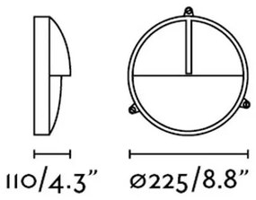 FARO 70996 - Vonkajšie nástenné svietidlo TIMON 1xE27/60W/230V IP44