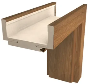 Obložková zárubňa Naturel 70 cm pre hrúbku steny 12-14 cm orech karamelový pravá O3OK70P