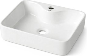 Keramické umyvadlo na desku Aura 47 cm lesklé bílé