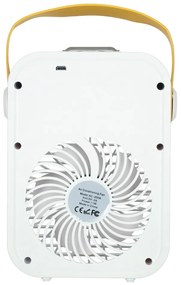 KIK Ventilátor klimatizace zvlhčovač vzduchu stříbrný