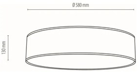 Spot-Light 47915802 - Stropné svietidlo BOHO 4xE27/25W/230V pr. 58 cm biela