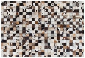 Kožený koberec 160 x 230 cm viacfarebný CERLI Beliani