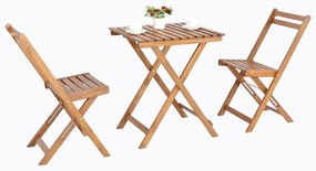 Sunfun Sada balkónového nábytku sklopná, 3 ks, rozmery stola: 72 × 50 × 50 cm