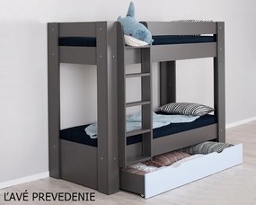 Detská poschodová posteľ REA PIKACHU Farba: Graphite