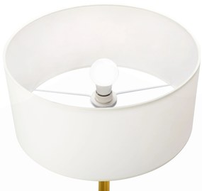 Toolight - Podlahová stojaca lampa E27 APP966-1F, zlatá-biela, OSW-04051