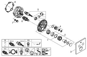 GROHE 29124A00 - Termostatická batéria GROHTHERM SMARTCONTROL grafit