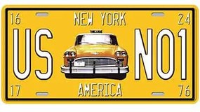 Ceduľa značka New York America
