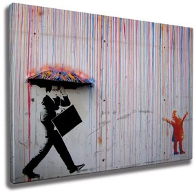 Obraz na plátne Rainbow rain WY64 50x70 cm
