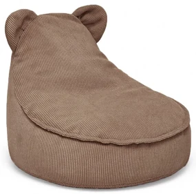 MeowBaby® sedací vak s uškami Slimcord, brown
