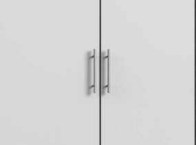 Šatníková skriňa Ben, 270 cm, biela