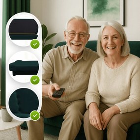 Pohovka Panino (tmavozelená) . Akcia -21%. Vlastná spoľahlivá doprava až k Vám domov. 1129213