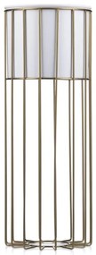 Kovový kvetináč LOFT 55x20 cm zlatá/biela