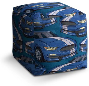 Sablio Taburet Cube Mustang Pattern: 40x40x40 cm