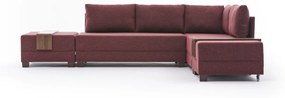 Rohová pohovka Fly bordó pravá