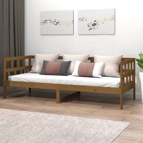 Denná posteľ medovohnedá borovicový masív 90x190 cm