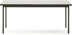 Oceľový záhradný jedálenský stôl 91x182 cm Maurina – Kave Home