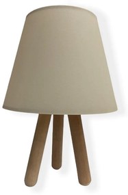 Stolná lampa WOOD 1xE27/60W/230V béžová