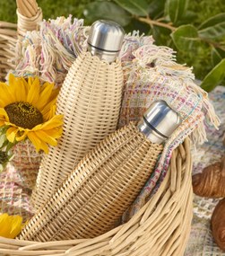 Ib Laursen Termofľaša Polyrattan Handwoven Natural 500 ml