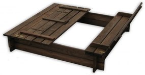 ROJAPLAST DETSKÉ DREVENÉ PIESKOVISKO s lavičkou