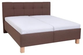 Čalúnená posteľ s úložným priestorom bez matraca MARIA 180x200 cm hnedá