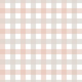 Tapeta kockovaná ružová malá 280x100 cm