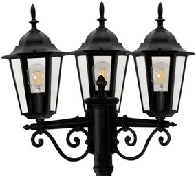 Vonkajšia lampa 3xE27/20W/230V IP43 2,58 m čierna