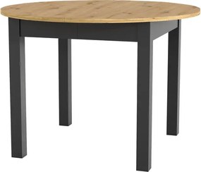Jídelní rozkládací stůl Luni 110/160 cm dub Artisan/černý
