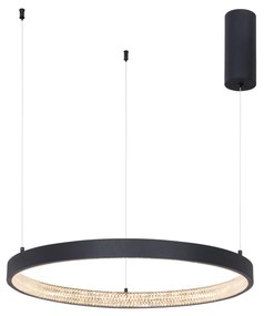 LED luster Preston 60 čierne