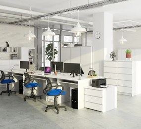 Kancelársky stôl CLP 135 cm biely