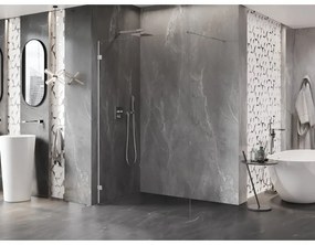 Mexen Lunar sprchová stena ľavá 120 x 200 cm, 8mm číre sklo, chrómová, 830-120-000-01-00-L