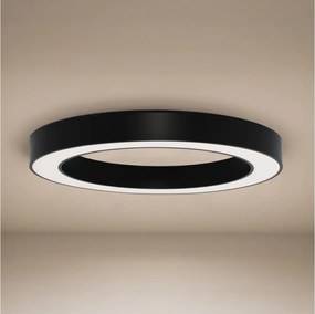 LED Stropné svietidlo LED/80W/230V 3000/4000/6500K pr. 80 cm čierne