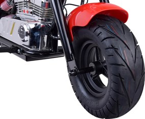 JOKOMISIADA Elektrická motorka Chopper na batériu pre deti s nosnosťou max. 80 kg PA0318 červená