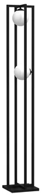 Stojacia lampa Diego, 2x biele sklenené tienidlo, b