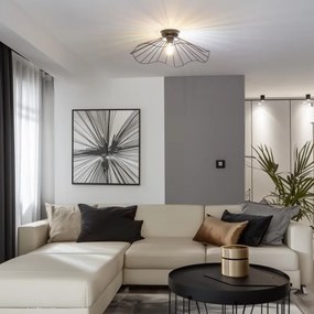 Brilagi - LED prisadený luster CERIA WIRE 1xE27/40W/230V pr. 60 cm čierny