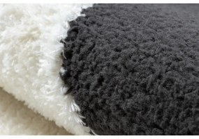 Kusový koberec Cladr krémovočierný 180x270cm