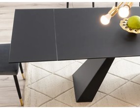 Jedálenský stôl Salvadore, 120 x 80 cm, čierna