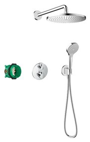 Hansgrohe Croma - Sprchový systém 280 1jet s termostatom Ecostat S, chróm 27954000