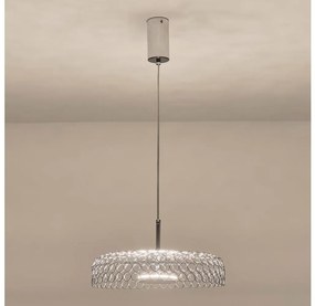 LED Luster na lanku LED/10W/230V 3000K lesklý chróm pr. 35 cm