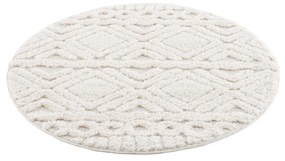 Dekorstudio Moderný okrúhly koberec FOCUS 3382 krémový Priemer koberca: 200cm