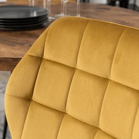 PROXIMA.store - Čalúnená jedálenska stolička LUCKY FARBA: béžová, FARBA NÔH: zlatá