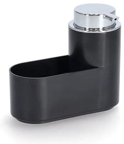 Zeller Present Dávkovač na jar s hubkou a drôtenkou, čierny plast