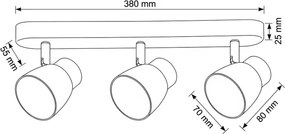 BRILAGI - LED RGBW stmievateľné bodové svietidlo NUGGET 3xGU10/4,8W/230V čierna/zlatá