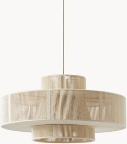 Veľké závesné svietidlo z ľanových vlákien Lace