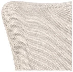 Béžové čalúnené jedálenské kreslá v súprave s podrúčkami 2 ks Laura – Actona