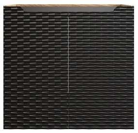 Závěsná skříňka pod umyvadlo Ocean 60 cm 2D dub olejovaný/černá