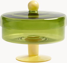 Ručne vyrobená sklenená úložná dóza Duo