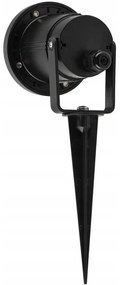 BERGE LED záhradná lampa - vstavaný reflektor GU10 - IP65 - čierna
