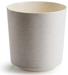 PLASTOVÝ KVETINÁČ ALOE TX 19,5X20 CM KRÉMOVÁ