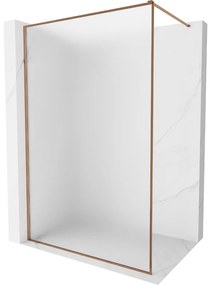 Mexen Kioto-F, sprchová zástena s rámom 110 x 202 cm, 8 mm sklo námraza, profil ružové zlato, 800-110-104-60-30